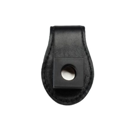 Black Leather Chalk Holder