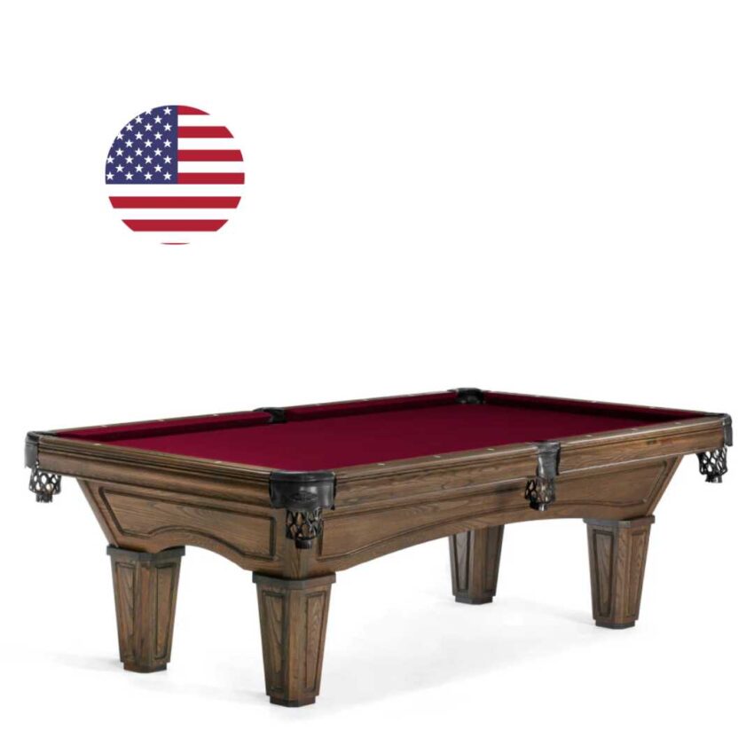 8ft Brunswick Glenwood With Tapered Leg Pool Table