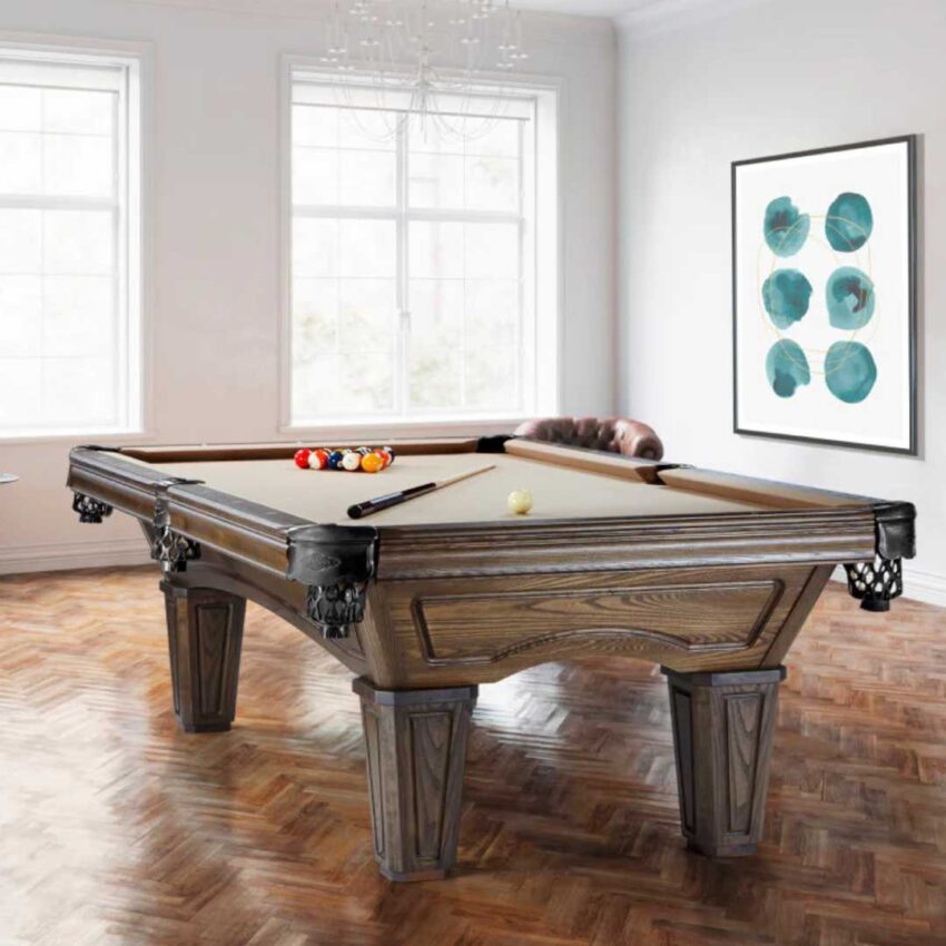 8ft Brunswick Glenwood With Tapered Leg Pool Table