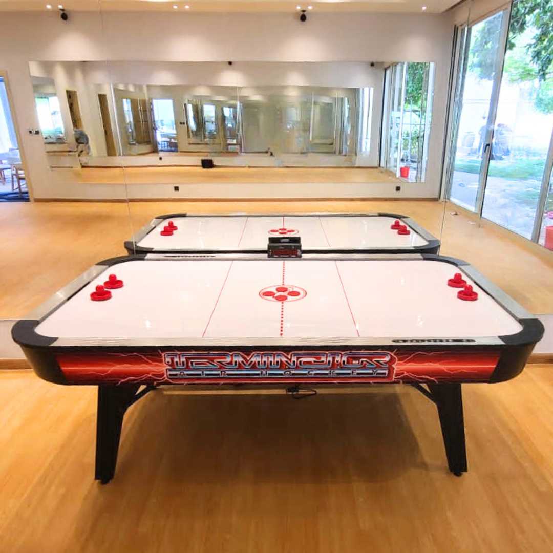 Air Hockey De Table Minecraft - Version électronique Avec Surface à Air - Licence Officielle, Design Overworld - Pour Enfants Et Adultes