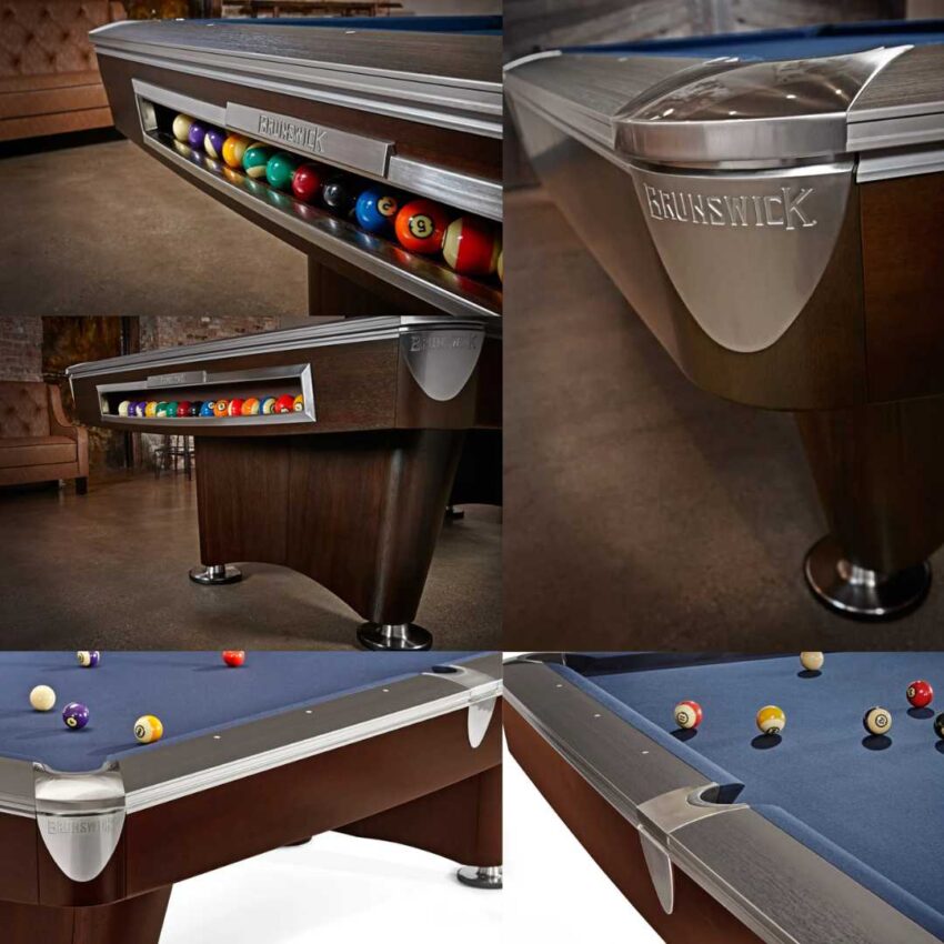 9ft Brunswick Gold Crown VI Pool Table | Billiard Table