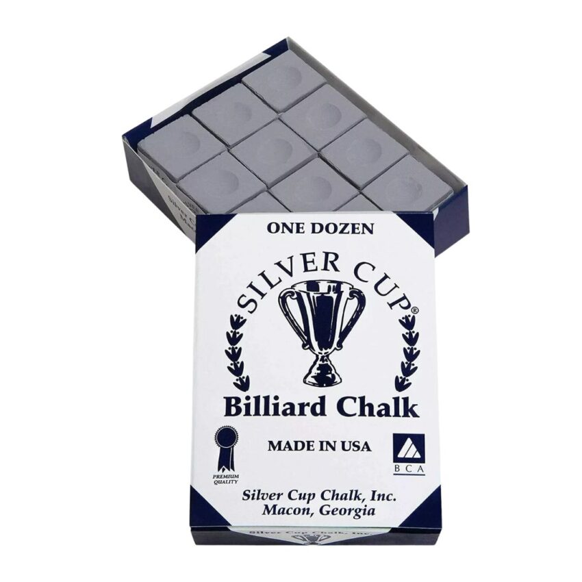 Silver Cup Billiard Chalk/12 pcs