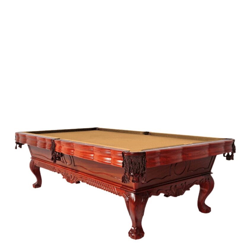 9ft STAR Pool Table Mahogany Carved/Model XW8105-9A