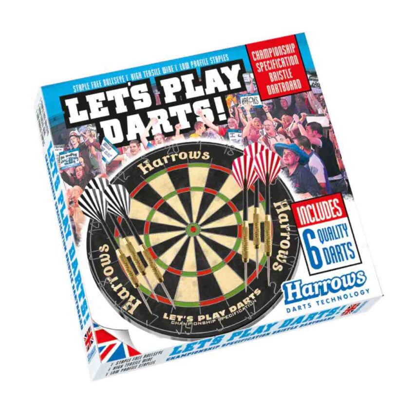 Harrows Lets Play Darts Game Dart board Set