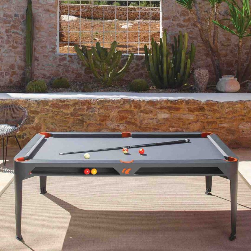 7ft Cornilleau Hyphen In & Outdoor Pool Table with Dining Top/Black