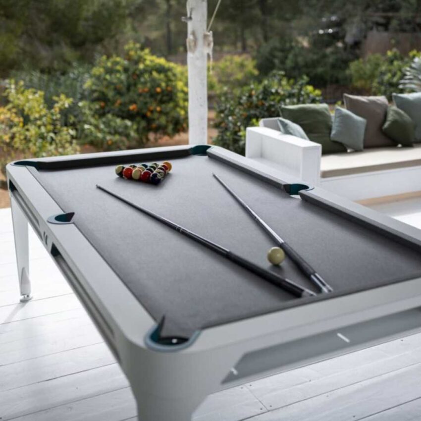 7ft Cornilleau Hyphen In & Outdoor Pool Table with Dining Top/White