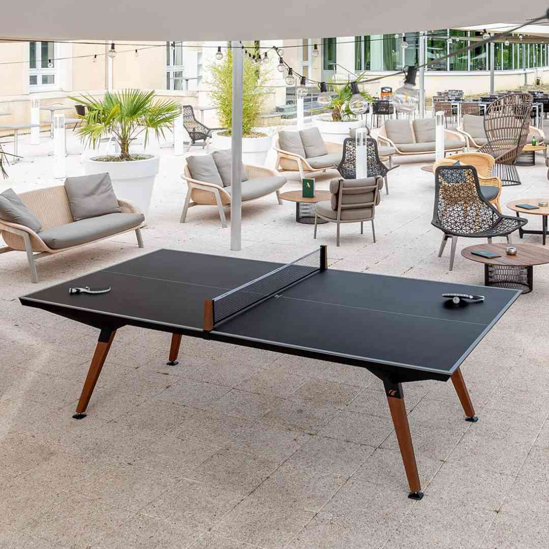 Outdoor Tennis Table Black