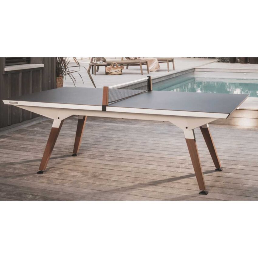 Cornilleau Play-Style Origin Indoor & Outdoor Tennis Table - White | Stone Top