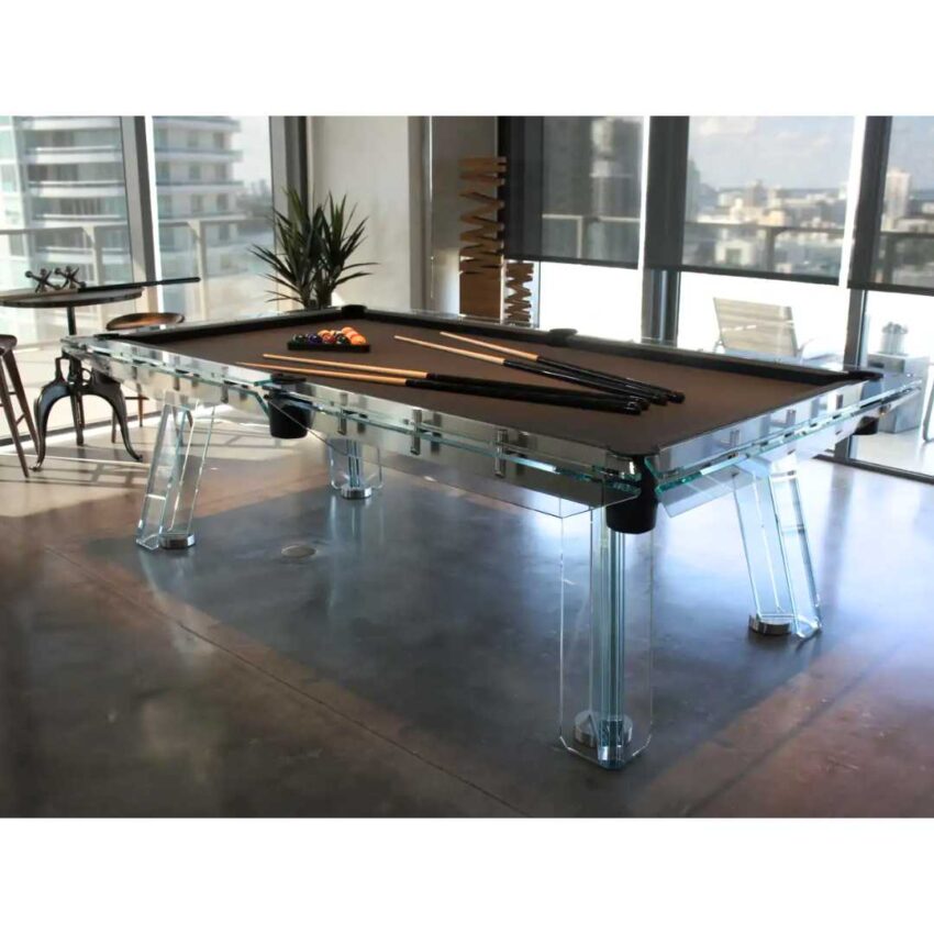 8ft Rais Contemporary Glass Pool Table