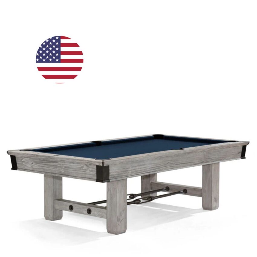 8ft Brunswick Canton Rustic Grey Pool Table | Billiard Table