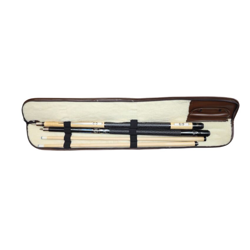 3/4 Riley Used Billiard Soft Cue Case/Brown