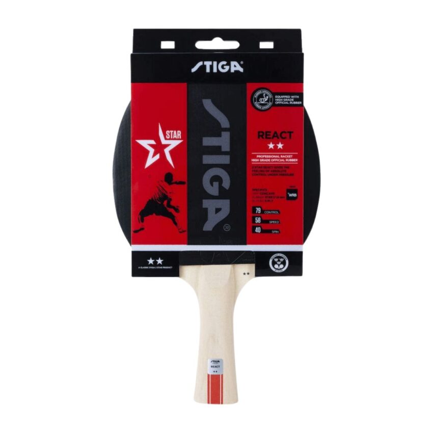 Stiga Tennis Table Rackets React 2 Star | Tennis Table Bat