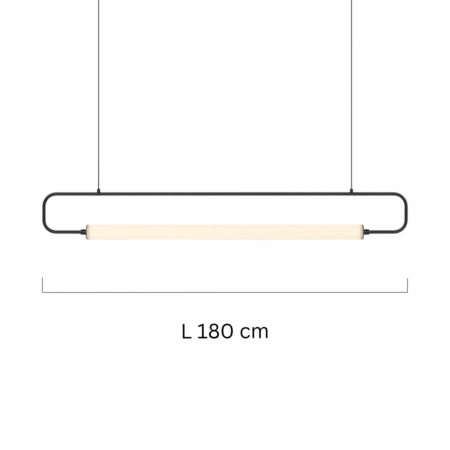 Framed Tube Billiard Interior Light for Modern Tables