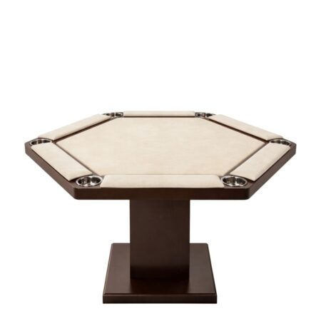 6 Player Poker Table | Brown Card Table RSPT04