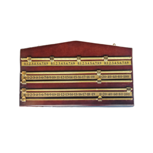 4 player Wooden Score Board