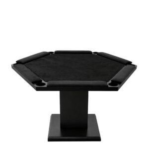 6 Player Card Table | Black Poker Table RSPT03