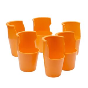 6pcs Luxury Glass Table Billiard Rubber Pocket Set/Orange
