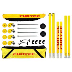 Funtech Pro Beach Set 8.5 m, Portable Beach Volleyball Net Set