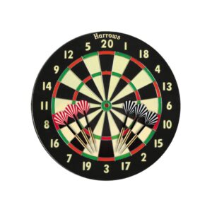 Harrows Champion Family Dart Game - 2 in 1 Flip Side Dart Board