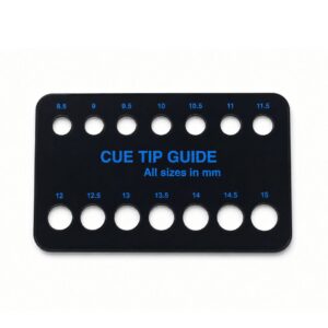 Cue Tip Size Guider in MM
