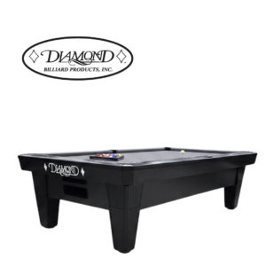 9ft Diamond Pro AM Pool Table/Black | Made in USA