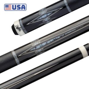 Dufferin Slate Shadow with Embossed Leather Wrap Billiard Cue