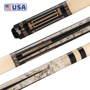 Dufferin Grey Birdseye & Bocote Wrapless Pool Cue