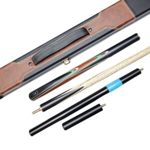3/4 Woods Snooker Cue With Case & Extension Set