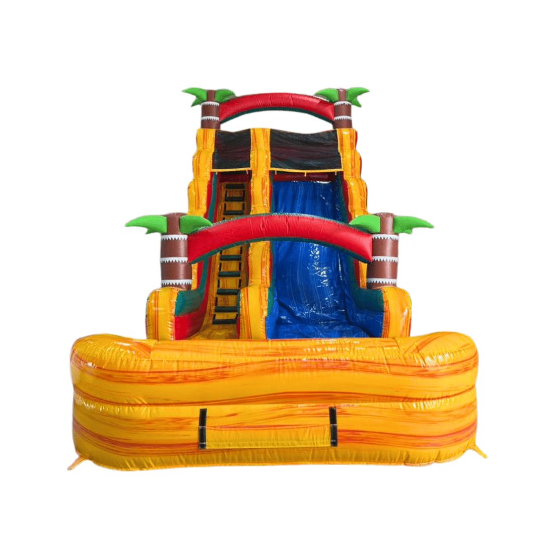 Inflatable Yellow Slide Bouncing Castle - Image 2