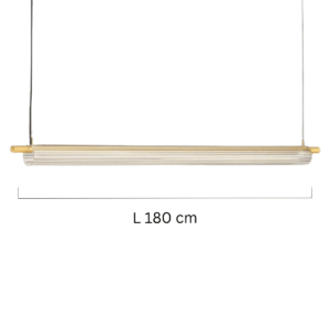 Fluted Glass Tube Billiard Table Interior Lights