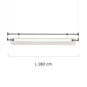 Modern Art Glass Linear Interior Billiard Light