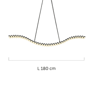Wavy Linear LED Pendant Billiard Interior Lights