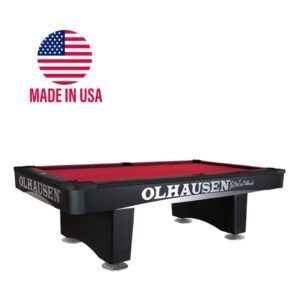 9ft Grand Champion III Black Pool Table | Olhausen Billiard Table