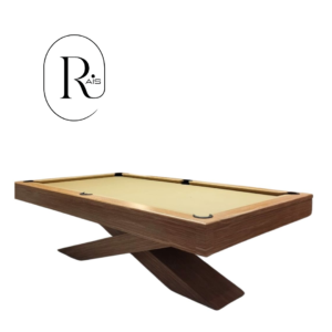 8ft Rais Solid Oak Wood X Legs Luxury Pool Table - RS8TB02