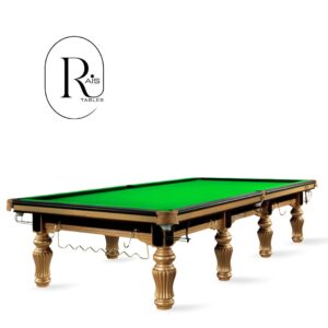 Rais Professional Snooker Table 12 Ft Steel Cushion/Gold