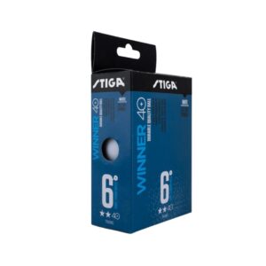 Stiga Tennis Balls Winner | 6 White Ping Pong Balls