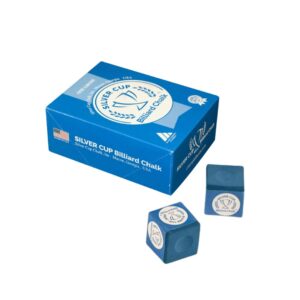 Silver Cup Billiard Chalk/12 pcs Blue