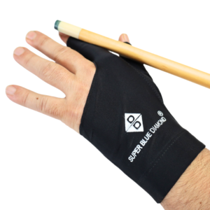 Super Blue Diamond Pool Billiard, Snooker Gloves/Black with Grip