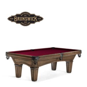 8ft Brunswick Glenwood With Tapered Leg Pool Table