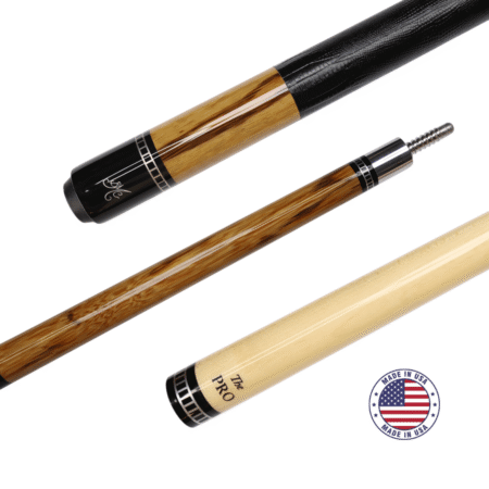 Meucci Exotic Wood Series – Zebrawood Pool Billiard Cue