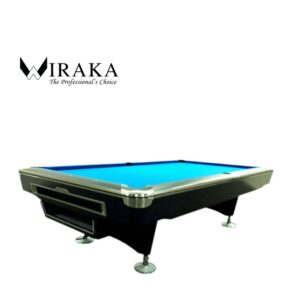 9ft Wiraka Poison Tournament Billiard Table/ Black & Mahogany