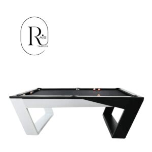 Rais Luxury 8ft Pool Table / Black & White - RS8BWTB01