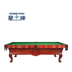 9ft STAR Pool Table Mahogany Carved/Model XW8105-9A