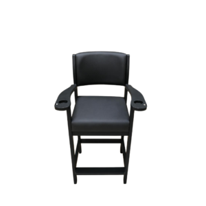 Vinyl Seat Pub Chair with Cue & Drink Holder
